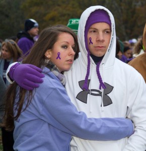 Purple Stride Couple Hugging copy